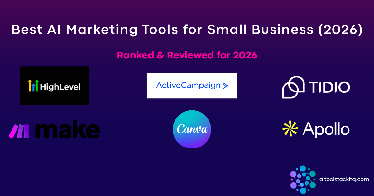 best AI marketing tools for small business 2026