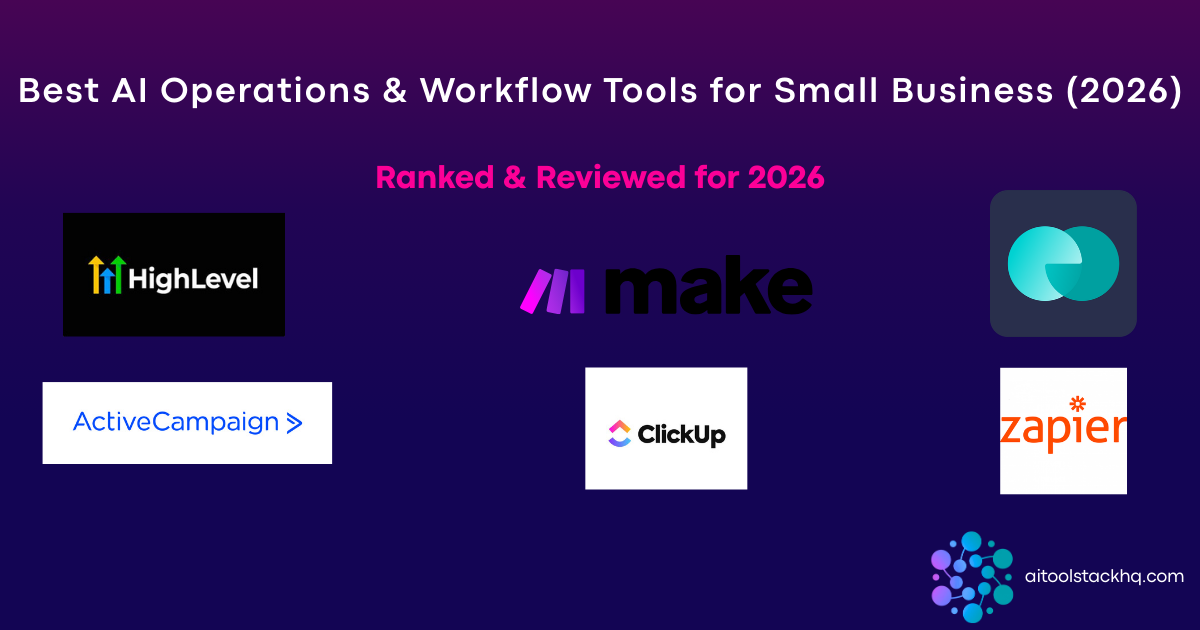 best AI operations and workflow tools for small business 2026