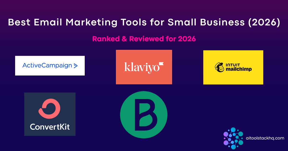 Best Email Marketing Tools for Small Business (2026)