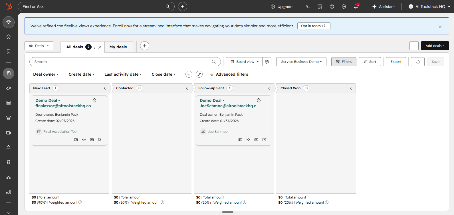 hubspot free crm